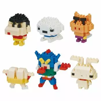 Kawada Nano Block Mini Nano Crayon Shin-chan NBMC06S 1BOX 6 шт., всего 6 видов