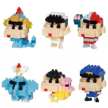 Kawada Nano Block Mini Nano Movie Crayon Shin-chan vol.2 (BOX) NBMC65S 1BOX 6 pieces, 6 types in total