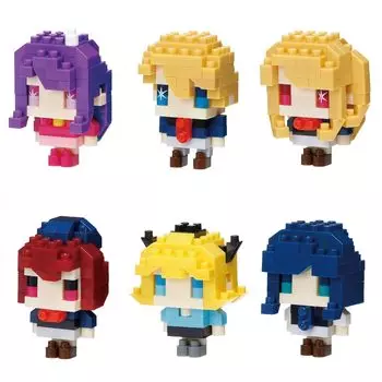 Kawada Nano Block Mini Nano [Oshinoko] (BOX) NBMC70S 1BOX 6 pieces, 6 types in total
