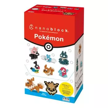 Kawada Nano Block Mini Nano Pokemon Обычный тип КОРОБКА Продукт 1КОРОБКА 6 Всего 6 типов NBMC_14S = штук,