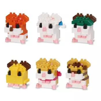 Kawada Nano Block Mini Nano Tottoko Hamtaro 1BOX 6, всего 6 типов, том 2 (BOX) NBMC_57S = штук,