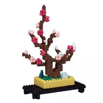 Kawada Nanoblock Бонсай Слива 80ммx128ммx40мм NBH134