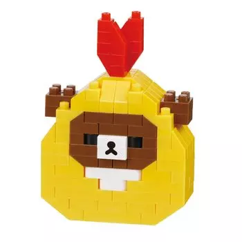 Kawada Nanoblock Chiroikoguma 160 Pieces Ages 12 and Up Rilakkuma (Fried Shrimp) NBCC_175