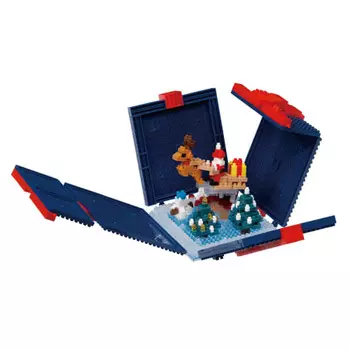 Kawada Nanoblock Christmas Present 570 Pieces 9.8 x 9.8 x 10.6cm Ages 12+ Interior Hobby NBH_238