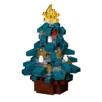 Kawada Nanoblock Christmas Tree 140 Pieces x x Ages Interior Hobby 4.8 4.8 7.2cm 12+ NBC_381
