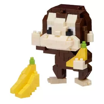 Kawada Nanoblock Curious George 5 x 6 x Ages Interior Hobby NBCC_198 3.2cm 12+ NBCC_198