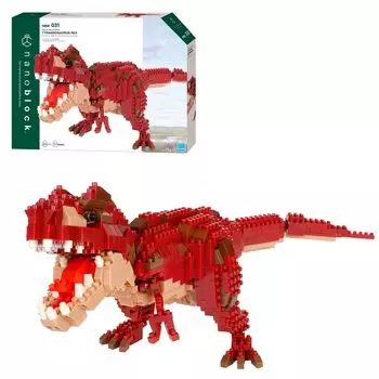 Kawada Nanoblock Динозавр DX Тираннозавр Рекс NBM-031 красный