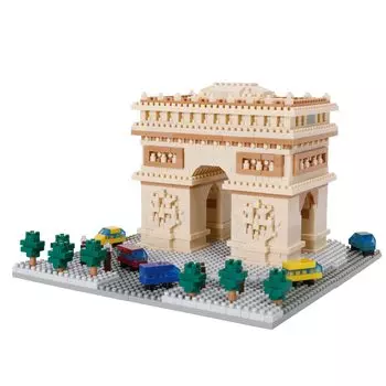 Kawada Nanoblock Etoile Arc de Triomphe 1560 деталей 16 x 10,8 x 16 см Возраст 12+ Интерьер Хобби NBM-045