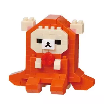 Kawada Nanoblock Korilakkuma 150 штук для детей от 12 лет и старше Rilakkuma (Тако-сан Винер) NBCC_173