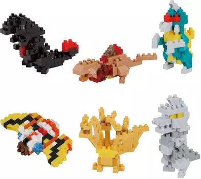 Kawada Nanoblock Mini Nano Godzilla 1BOX 6 6 types in total NBMC_12S = pieces,