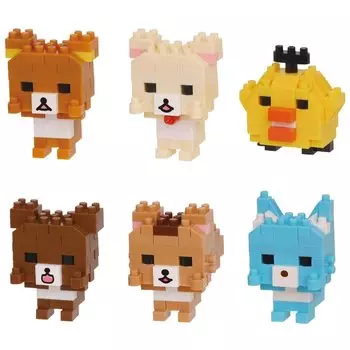 Kawada Nanoblock Mini Nano Rilakkuma 1BOX 6, всего 6 типов, том 3 (BOX) NBMC_54S = штук,