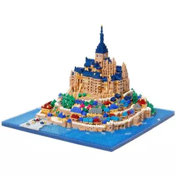 Kawada Nanoblock Mont Saint Michel Deluxe Edition 20,6 x 28 x 28 см от 12 лет Interior Hobby NB-059