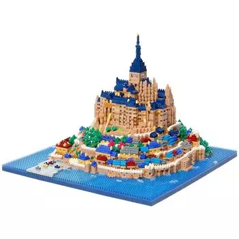 Kawada nanoblock mont saint michel deluxe edition 20,62828 см 12 лет и старше интерьерное хобби NB-059