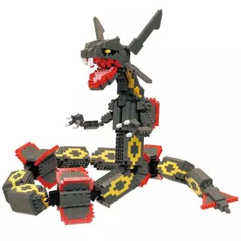 Kawada Nanoblock Pocket Monster Black Rayquaza Extreme 7 x 42 x 21 см от 12 лет и старше Интерьер Хобби DXNBPM_104 NBPM_104