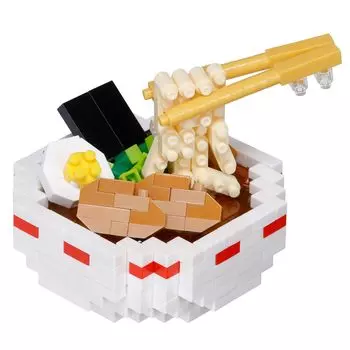 Kawada Nanoblock Ramen 3 x x 18 Ages 12 and Interior NBC_392, 10.5 cm, up, Decoration, Hobby, NBC_392