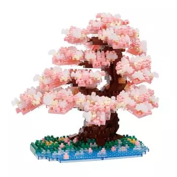Kawada Nanoblock Somei Yoshino 990 деталей 15 xx возраст Interior Hobby 14.2 13.5см 12+ NBM-048