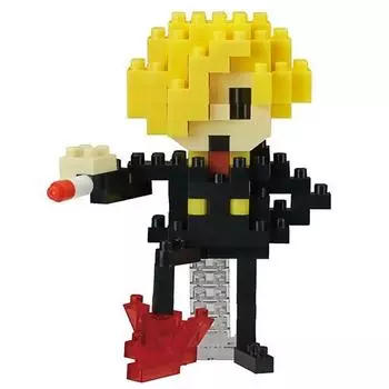 Kawada One Piece Vinsmoke Sanji Nanoblock 140 деталей NBCC-047, разные цвета, популярные корейские игрушки