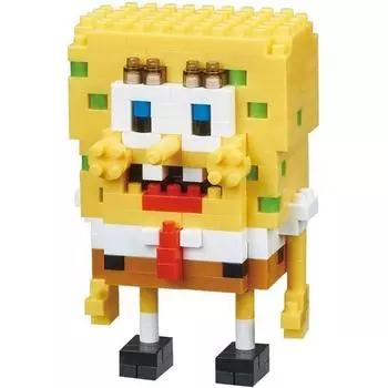 Kawada Spongebob Nanoblock CN-21 260p, разные цвета, популярные корейские игрушки