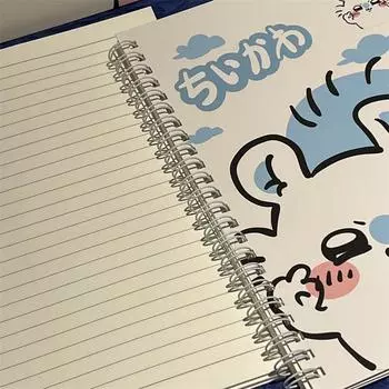 Каваи Чиикава А5 Тетрадь на спирали Тетрадь для упражнений Блокнот Дневник Школьные канцелярские принадлежности для студентов Снова в школу Детский подарок