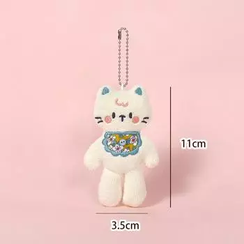 Каваи Вышитый Шарф Брелок Подвеска Мультяшная Плюшевая Кукла Подвеска Аксессуары для Украшения Рюкзака Подарки на День Рождения
