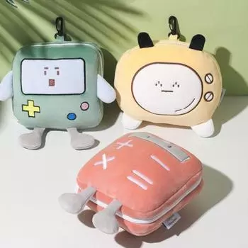 Kawaii 2 в 1 маска для глаз складная дорожная подушка милая мультяшная маска для глаз подушка обеденный перерыв Bear White