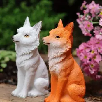 Kawaii Animal Смола Украшение Мини Сад Статуя Животное Садоводство Животное Украшение Сад Style 2