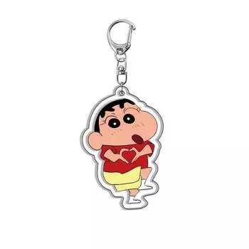 Kawaii аниме мелки Shin-Chan брелок аксессуары игрушки мультфильм милый сумка кулон рюкзак украшения акриловый брелок детские игрушки