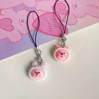 Kawaii аниме петлевые телефонные цепочки мультфильм бобер брелок для девочек милый телефон шнурок чехол для мобильного телефона украшение