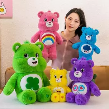 Kawaii Аниме Плюшевые Игрушки Куклы Машинка Комната Плюшевая Подушка Игрушка Куклы День Рождения Валентина Подарок Мультяшные Игрушки Медведь 33CM зелёный
