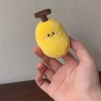 Kawaii банан плюшевый брелок игрушка мультфильм фрукты кукла кулон автомобильный брелок рюкзак сумка Декор детский подарок