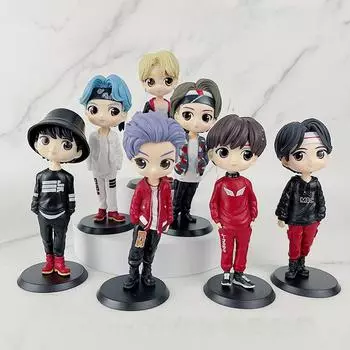 Kawaii Bangtan Boys ПВХ фигурки игрушки группы армейские куклы подарок для фанатов девочек
