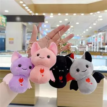 Kawaii Bat Plush Doll Stuffed Toy Room Decoration Party Birthday Kids Gift Living Room Deocr фиолетовый