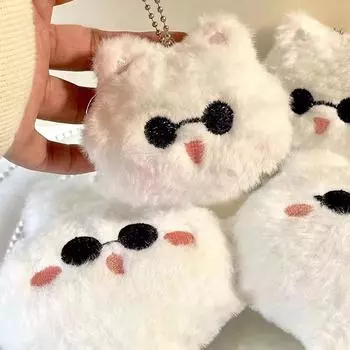 Kawaii Black Cat Plush Toys Soft Fluffy Cute Cartoon Animal Cat Stuffed Doll Baby Toys Plushie Birthday Gift For Kids Girls