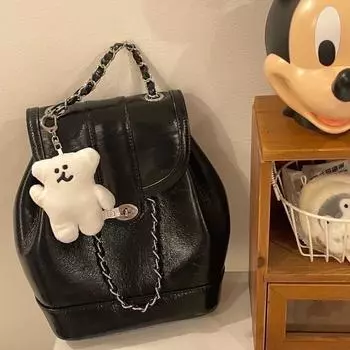 Kawaii Bobo Bear плюшевая игрушка мультяшный плюшевый медведь кукла брелок сумка кулон наушники подвески автомобильный держатель ключей для девочек подарки