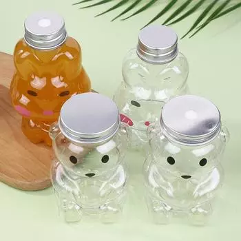 Kawaii Бутылка для молока, чая, кофе, сока, портативная чашка для воды, домашняя прозрачная бутылка для сока, симпатичная бутылка для воды без BPA 6