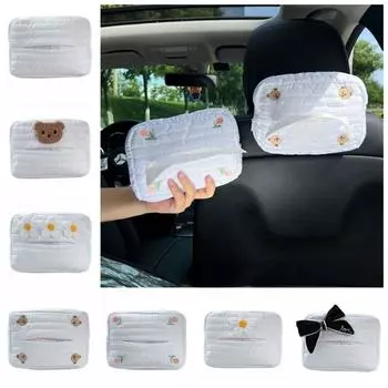 Kawaii Car Tissue Box Creative Hanging Paper Box Unique Cute Napkin Dispenser Interior Accessories Style 7