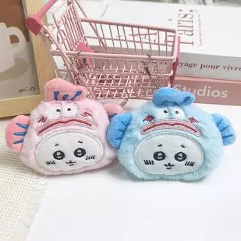 Kawaii Cartoon Chiikawas Plush Squeak Doll Keychain Kawaii Backpack Подвеска Украшение Портативная плюшевая игрушка Подвеска Подарки