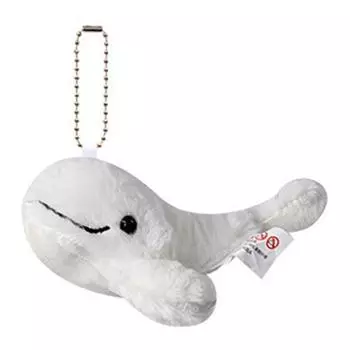 Kawaii Cetacean Pendant Cute Marine Organism Keyring Lovely Plush Stuffed Whale Keychain Kids