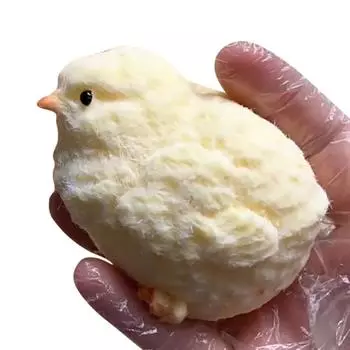 Kawaii Chicken Squeeze Toy Мягкие игрушки-фиджеты Игрушки для цыплят ручной работы Сжимающие игрушки-щипки для детей Взрослые Подарочная игрушка на день рождения Little yellow chicken food grade silicone