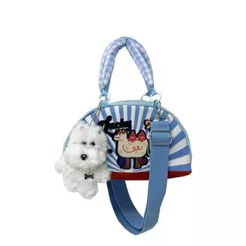 Kawaii Children s Stripped Handbag Cartoon Animals Crossbody Shoulder Bag Gifts Alpaca