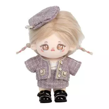 Kawaii Cotton Doll Clothes Hat Idol Dolls Dress Cotton Doll Skirt 20cm Cotton Doll розовый