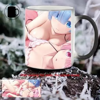 Kawaii Cup Pajama Beauties Mug BSKT-063 Thermosensitive Mugs Coffee Cups Color Change Mugs Personalized Gifts Drinkware Ceramic 350ml