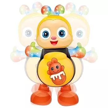 Kawaii Dancing Bee Музыкальные игрушки Электрическая поющая танцевальная игрушка с мигающим светом Детские ползающие интерактивные вокальные игрушки Детские подарки