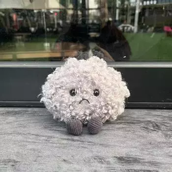 Kawaii Dark Cloud Plush Keychain Cute Plush Toy Keyring Lovely Bag Pendant Backpack Hanging Decoration For Girls Gifts