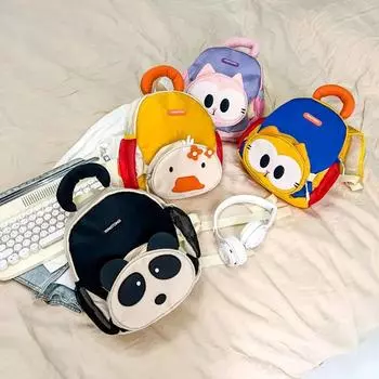 Kawaii детский сад животное школьный ранец мультфильм досуг мода панда мужчины женщины легкий большой емкости дети сумка через плечо школьная