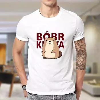 Kawaii Funny Bbr Ku&*a - Футболка Bober Bbr Beaver Boberek Винтажная одежда Корейские модные футболки Женские унисекс хлопковые винтажные рубашки 4XL чёрный