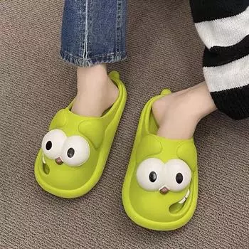 Kawaii Home Sandals Женские тапочки Мультяшные летние аниме-тапочки для ванной Симпатичные детские туфли для женщин 2024 House Korea Style New Y 36