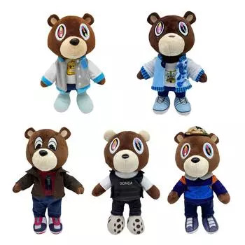 Kawaii Kanye Teddy Bear плюшевая игрушка мультяшная кукла с животными подарки на Рождество и день рождения для детей
