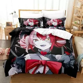 KAWAII Kureiji Ollie ZOMBIE IDOLBedding Set Duvet Cover Bed Set Quilt Cover Pillowcase Comforter king Queen Size Boys Adult EU Single 135x200cm