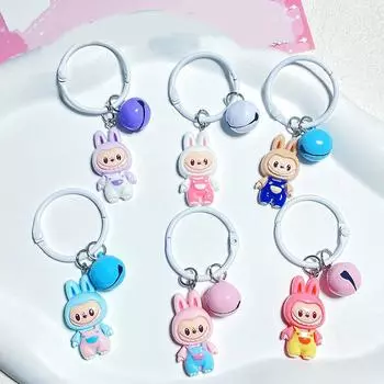 Kawaii Labubu Monsters Брелок Мультфильм Аниме Рюкзак Сумка Автомобильный Ключ Подвеска Брелок Игрушки Пара Друзья Подарок На День Рождения